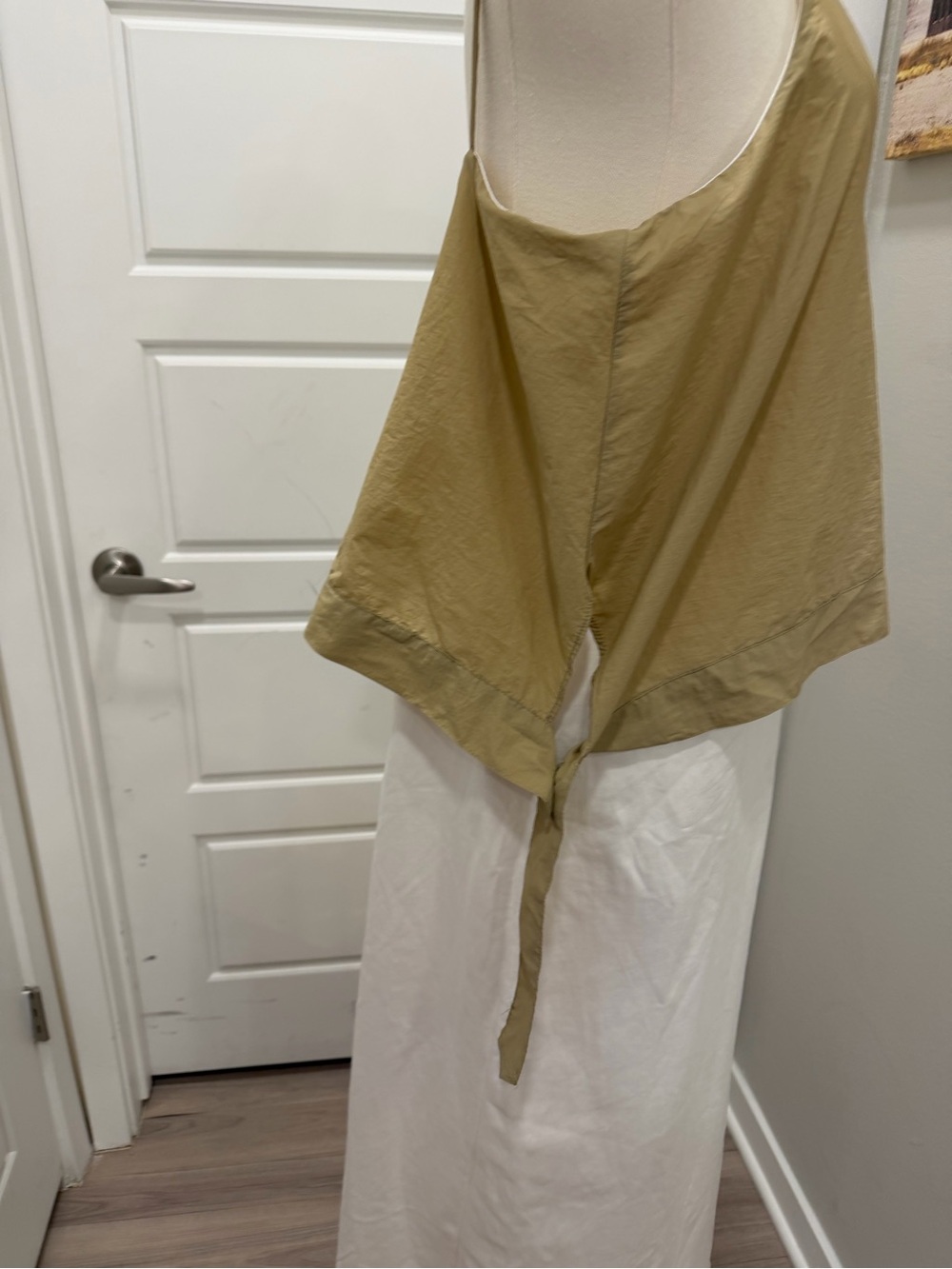 Light Tan Cami & White Midi Dress - Picture 6 of 7